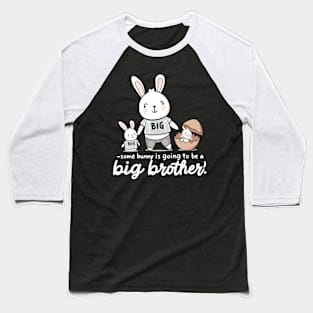 Big Brother Announcement Cute Bunny Family Design Baseball T-Shirt
